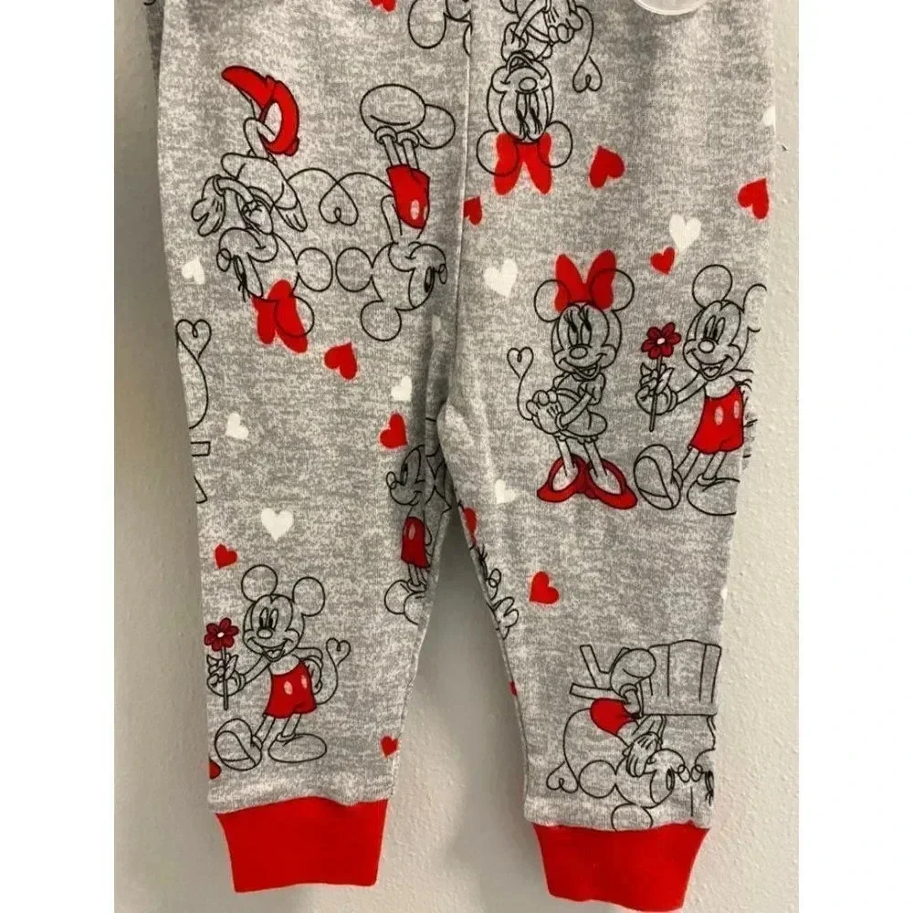 2 piece mickey and minnie mouse pajama 12 months
